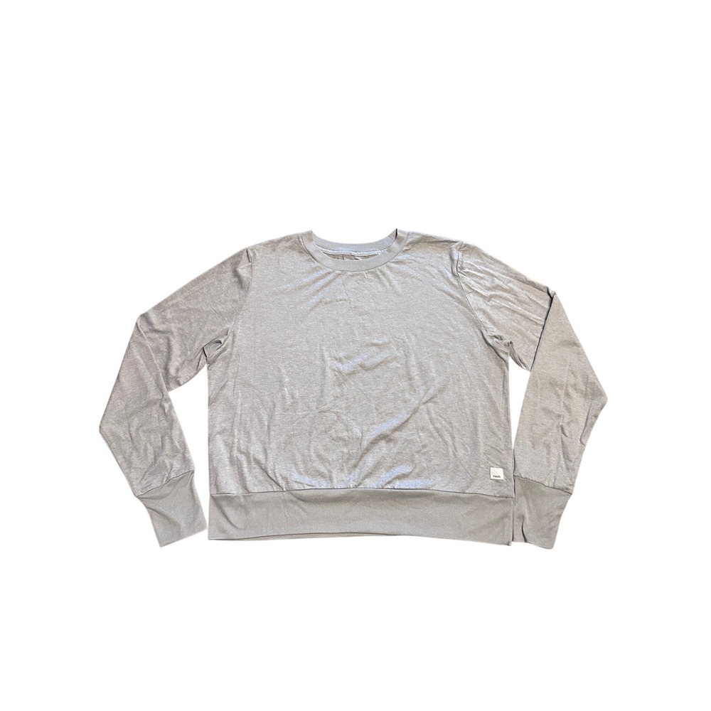Vuori Daydream‎ Crew Top LIGHT HEATHER GREY Size Large